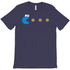 funny 80s pacman cookie monster retro gaming T-Shirt