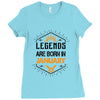 Legends Are Born In January Ladies Fitted T-Shirt