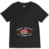 October Peeking Out Baby Girl V-Neck Tee