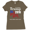trump 2016 election make america great again Ladies Fitted T-Shirt
