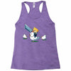 mighty hero atop a chicken Racerback Tank