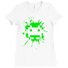 space invader 2 splat Ladies Fitted T-Shirt