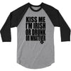 kiss me i'm irish or drunk or whatever t shirt st patricks day funny t 3/4 Sleeve Shirt