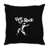 vive le rock! little richard black Throw Pillow