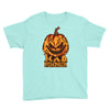 mad halloween pumpkin Youth Tee