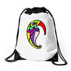 color bird Drawstring Bags