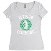 lets go clubbing Women's Triblend Scoop T-shirt