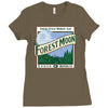 forest moon Ladies Fitted T-Shirt