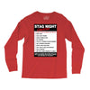 funny stag night checklist, ideal gift, christmas present Long Sleeve Shirts