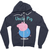 peppa pig uncle pig Zipper Hoodie