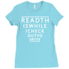 read this while i check out your tis Ladies Fitted T-Shirt