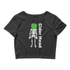 ciderhead cider drinking skeleton and apple Crop Top