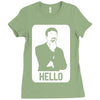 ashens hello Ladies Fitted T-Shirt