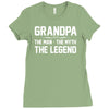 the man the myth the legend Ladies Fitted T-Shirt