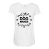 a good dog makes a great life Maternity Scoop Neck T-shirt