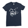 dw drum Ladies Fitted T-Shirt