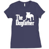 the dogfather  nerd retro der pate godfather fun Ladies Fitted T-Shirt