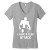 I Have A Plan Attack Women's V-Neck T-Shirt