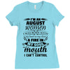 I Am An August Women Ladies Fitted T-Shirt