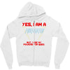 yes i am a firefighter Zipper Hoodie