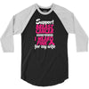 I Wear Pink For My Wife 3/4 Sleeve Shirt