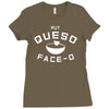 put queso face o Ladies Fitted T-Shirt