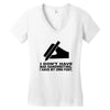 i have my own font Women's V-Neck T-Shirt