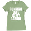 running late is my cardio Ladies Fitted T-Shirt