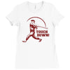touch down funny Ladies Fitted T-Shirt