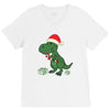 christmas dinosaur V-Neck Tee
