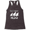 run forest run white color Racerback Tank