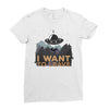 I Want to Leave Ladies Fitted T-Shirt
