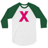 pink x 3/4 Sleeve Shirt