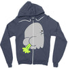 fart ghost Zipper Hoodie