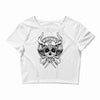 skull viking Crop Top