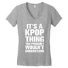it's a kpop thing you probably wouln't understand Women's V-Neck T-Shirt