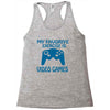 my favorite exercise is video games Racerback Tank