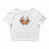 pumpkin face Crop Top