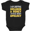 black without apology Baby Bodysuit