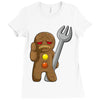 sad gingerbread Ladies Fitted T-Shirt