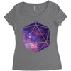 d20 galaxy Women's Triblend Scoop T-shirt