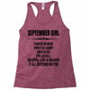 Super September Girl Racerback Tank