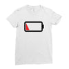 Dead Battery Ladies Fitted T-Shirt