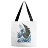 kaiju wave Tote Bags
