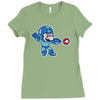 mega mario Ladies Fitted T-Shirt