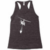 uh 1 huey air attack helicopter vinyl decal fire fighting cdf usfs Racerback Tank
