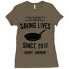 PUBG Yes We Pan Ladies Fitted T-Shirt