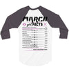 March Girl Facts Pisces 3/4 Sleeve Shirt