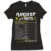August Girl Facts Leo Ladies Fitted T-Shirt