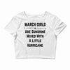 March Girls Crop Top